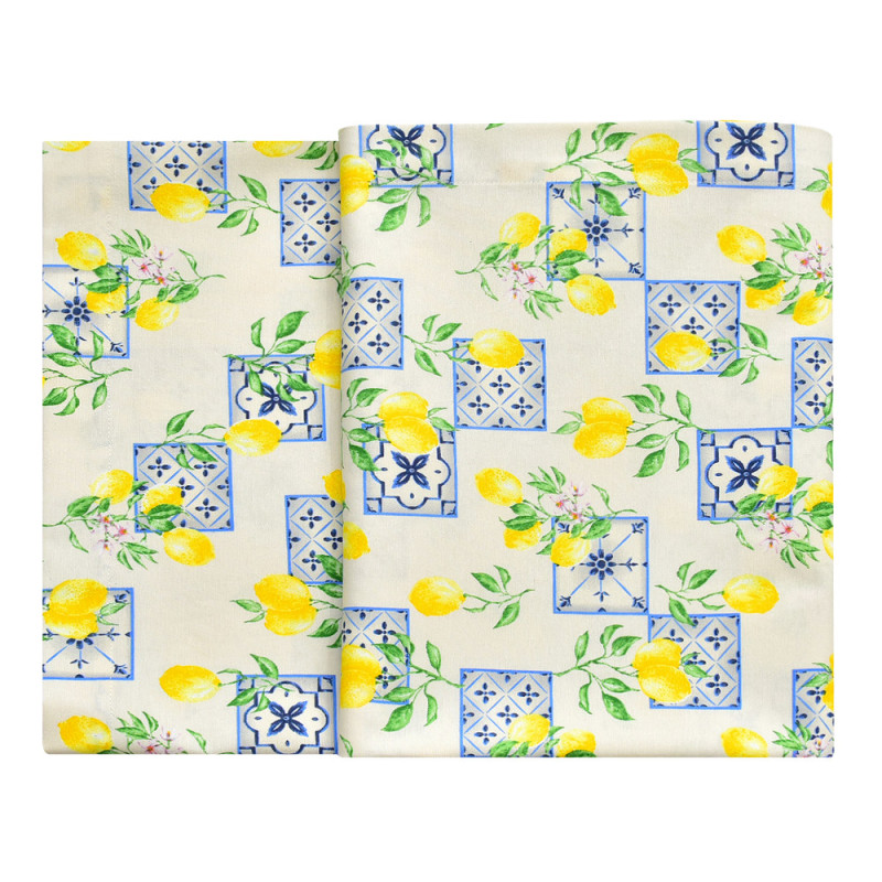 Скатертина з водовідштовхувальним просоченням IDEIA 140х170 см бавовна лимон