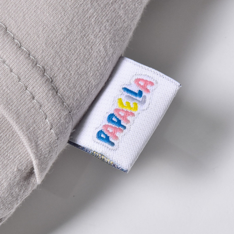 Наволочка на подушку ортопедичну дитячу BabyComfort PAPAELLA 23х27 см трикотаж з вишивкою сирій беж