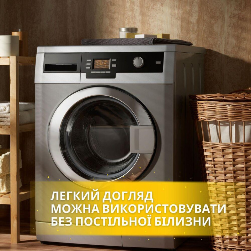 Набір полуторний ManMaker IDEIA ковдра 140х210 і подушка 50х70 сірий антиалергенний, штучний пух + маска для сну в коробіні