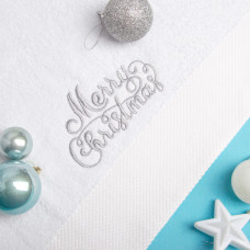 Набір рушників "Новорічний" – махровий і вафельний, 50х90 см, 2 шт