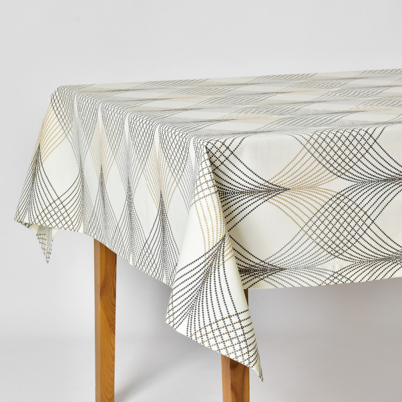 Скатертина з водовідштовхувальним просоченням IDEIA 140х170 см бавовна беж