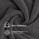 Рушник махровий 100х150 см пл 600 г/м2 банний для тіла та сауни натуральна бавовна т/сірий