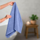 Рушник махровий 50х90 см пл 600 г/м2 для рук і обличчя натуральна бавовна синій