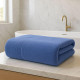 Рушник махровий 70х140 см пл 600 г/м2 банний для тіла натуральна бавовна синій