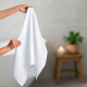 Рушник махровий 50х90 см пл 600 г/м2 для рук і обличчя натуральна бавовна білий