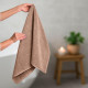 Рушник махровий 50х90 см пл 600 г/м2 для рук і обличчя натуральна бавовна беж