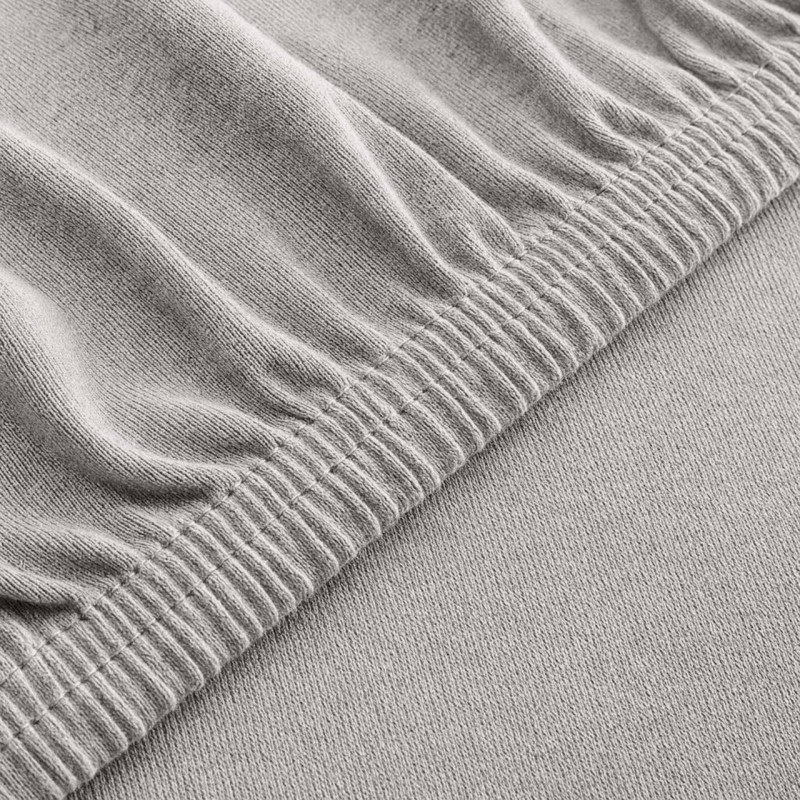 Простирадло трикотажне 180х200х35 см на резинці IDEIA, еластичне, трикотаж, бавовна сіре