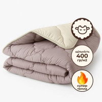 Ковдра вовняна Woolly 175х210 см IDEIA 400 г/м2 зимова, тепла, натуральна, овеча вовна