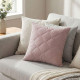 Подушка декоративна IDEIA CUBE 45х45 см гіпоалергенна стьобана двлстороння пудра/св.сіра