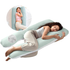 Подушка П-форми IDEIA 140х75х20 см U-shape для вагітних, реабілітації та щоденного комфорту, з наволочкою на блискавці