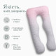 U-подібна подушка для сну Ideia 140х75 см бежева