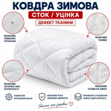 Ковдра зимова антиалергенна євро 200×220 см, мікрофібра 300 г/м²