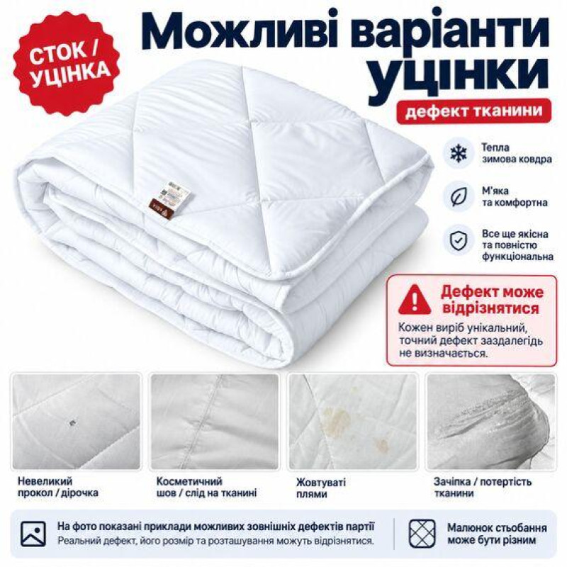 Зимова ковдра євро 200×220 см із мікрофібри IDEIA