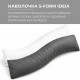 Наволочка для подушки S-Form IDEIA 40×130 см, сатин, 100% бавовна, графіт