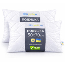 Набір гіпоалергенних подушок Bluyellow Home, 2 шт., мікрофібра, 50х70 см, білий