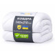 Зимова полуторна ковдра Bluyellow Home 140×210 см, мікрофібра, 300 г/м², біла, OEKO-TEX