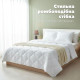 Зимова стьобана ковдра Bluyellow Home, мікрофібра, полуторна 155х210 см, біла, 300 г/м²