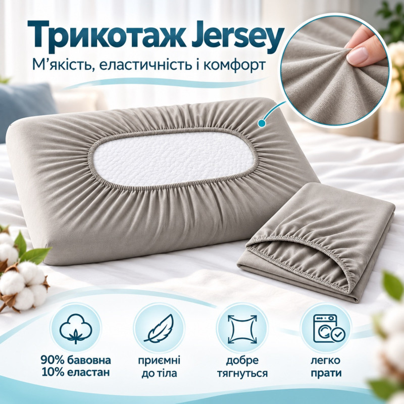 Ортопедична подушка IDEIA SleepWell ID8-36812 60х40х13 см з ефектом пам’яті, 2 наволочки