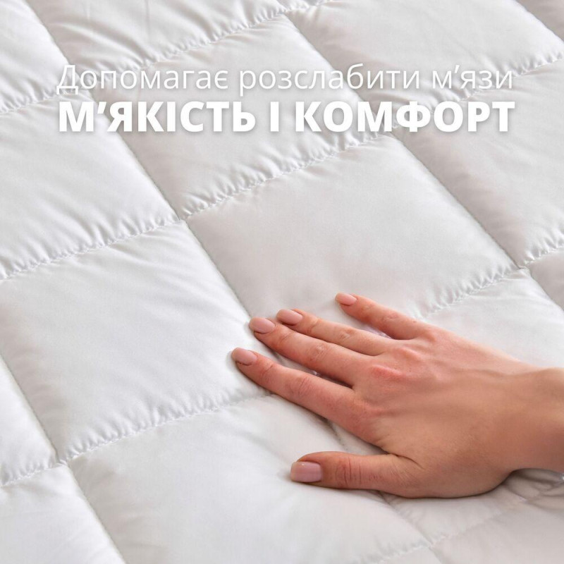 Наматрацник 140×200×35 SleepDream з натяжним бортом периметром, гіпоалергенний, надплотний, захисний