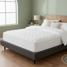 Наматрацник 90×200×35 SleepDream з натяжним бортом периметром, гіпоалергенний, надплотний, захисний