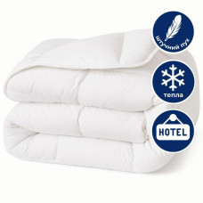 Ковдра зимова напівторна 175х210 см IDEIA штучний пух, для готелів, дому, тепла ковдра біла, аналог