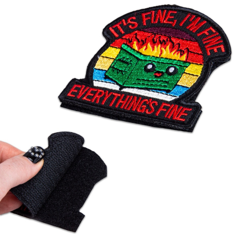 Набор шевронов 2 шт It is fine, I'm Fine Everything's Fine 7,3х7,6 см вышитый патч нашивка шеврон