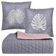 Покривало на ліжко 220х240 см і 2 шт подушка декор із вишивкою IDEIA двостороннє, міцне стьобання тканини,