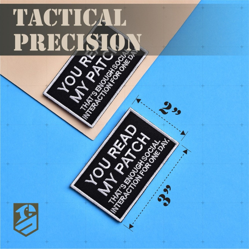 Набор шевронов 2 шт You Read My Patch 5×8 см, вышитый патч, нашивка, шеврон