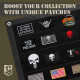 Набор шевронов 2 шт You Read My Patch 5×8 см, вышитый патч, нашивка, шеврон