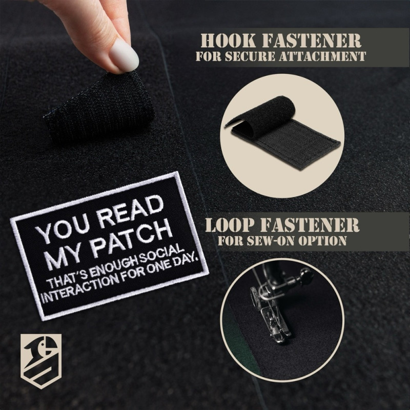 Набор шевронов 2 шт You Read My Patch 5×8 см, вышитый патч, нашивка, шеврон