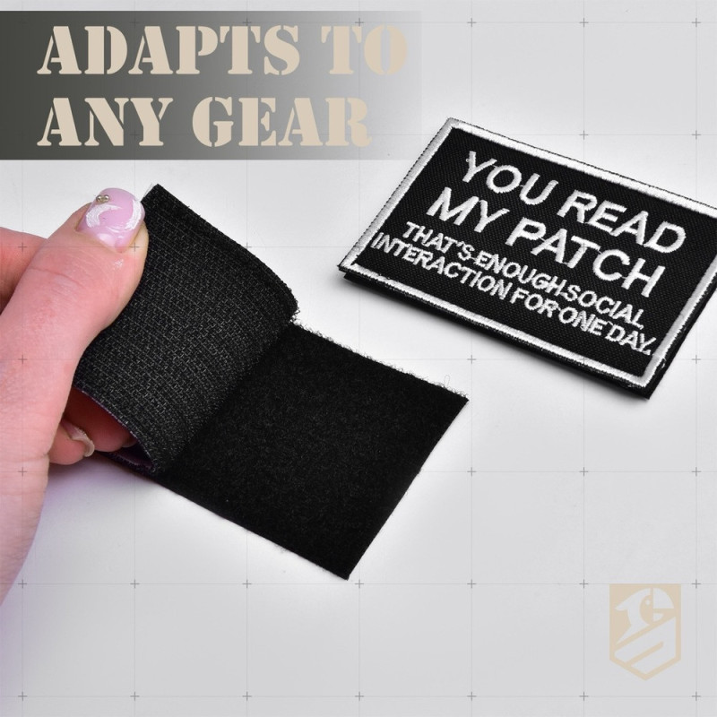 Набор шевронов 2 шт You Read My Patch 5×8 см, вышитый патч, нашивка, шеврон