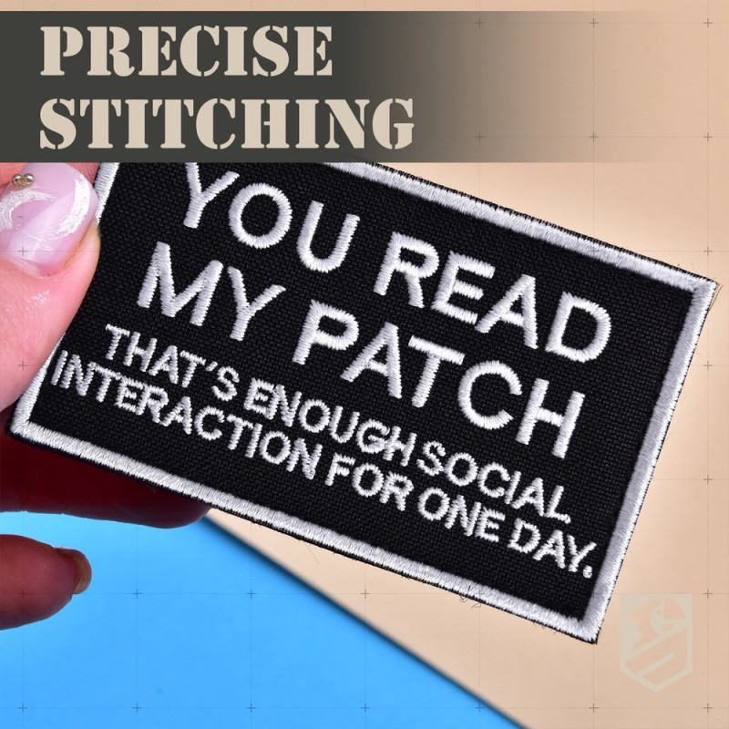 Набор шевронов 2 шт You Read My Patch 5×8 см, вышитый патч, нашивка, шеврон