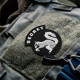 Шеврон на липучці Secret Squirrel 7,5×8,5 см вишитий патч, нашивка, шеврон Білка Розводка