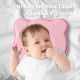 Подушка ортопедична дитяча BabyComfort PAPAELLA 27×22×3 см з ефектом пам'яті, у формі ведмедика рожева