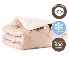 Ковдра вовняна Woolly 155х210 см IDEIA 400 г/м2 зимова, тепла, натуральна, овеча вовна
