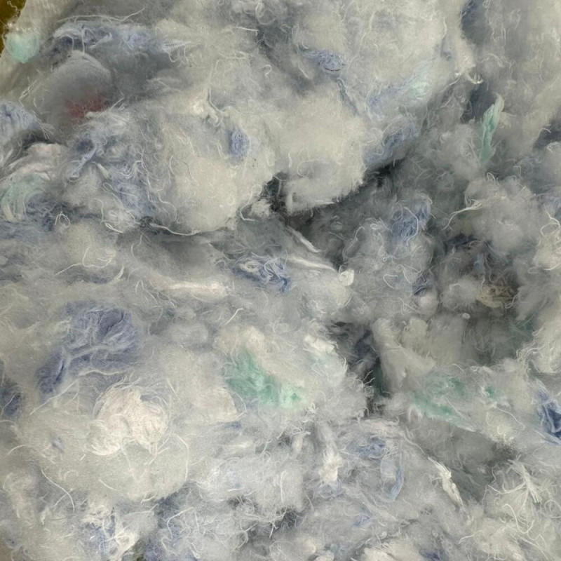 Наповнювач волокно текстильне регенероване, штучна текстильна вата 50 кг, вторсир'я