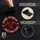 Набір шевронів 2 шт Zombie Outbreak Response Team 8 см, вишитий патч нашивка шеврон