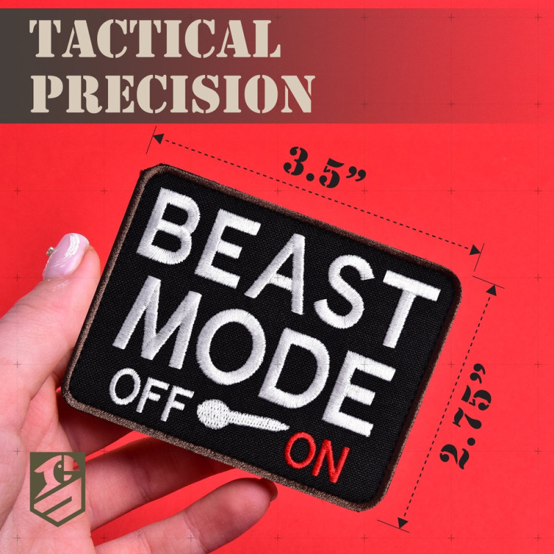Набір шевронів 2 шт Beast Mode 9 × 7 см, вишитий патч нашивка шеврон