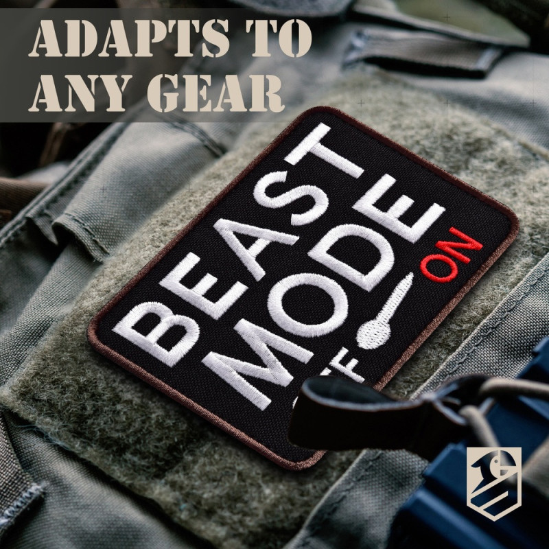 Набір шевронів 2 шт Beast Mode 9 × 7 см, вишитий патч нашивка шеврон