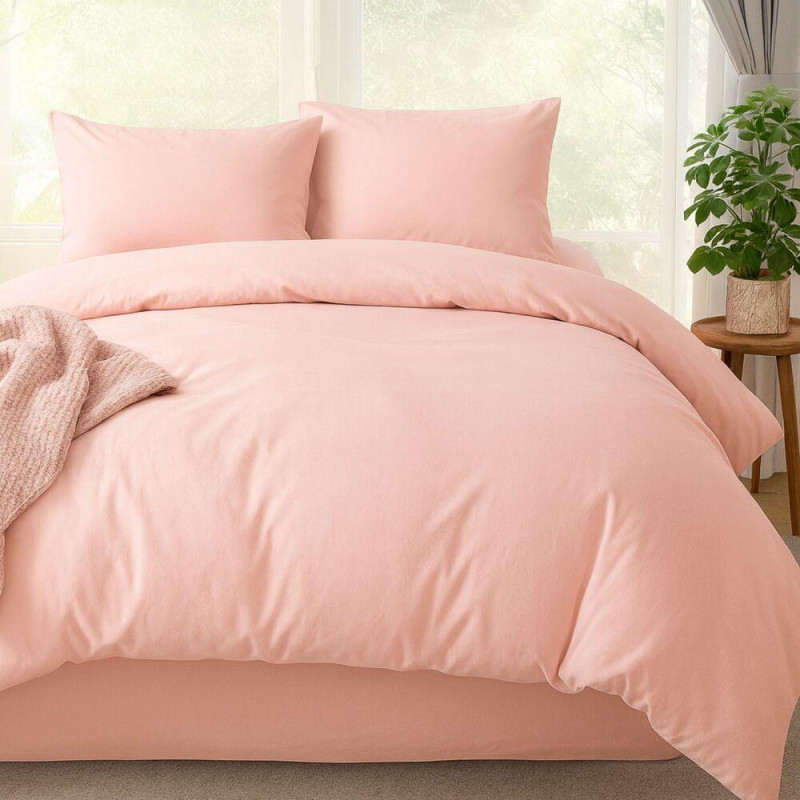 Комплект постільної білизни євро Tropical Dream IDEIA, у подарунковому пакованні пудра