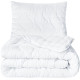Набір постільний CloudDream полуторний IDEIA ковдра 140х210 + шт подушка 50х70 білий, штучний пух,
