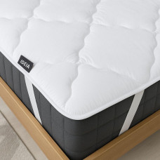 Наматрацник 90х200 см захисний стьобаний IDEIA пл 350 з гумками в кутках білій