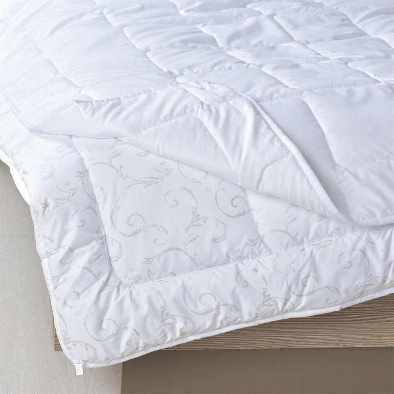 Ковдра 4 Сезона ЗИМА-ЛІТО IDEIA 140х210 см дві ковдри в наборі антиалергенна супер тепла біла