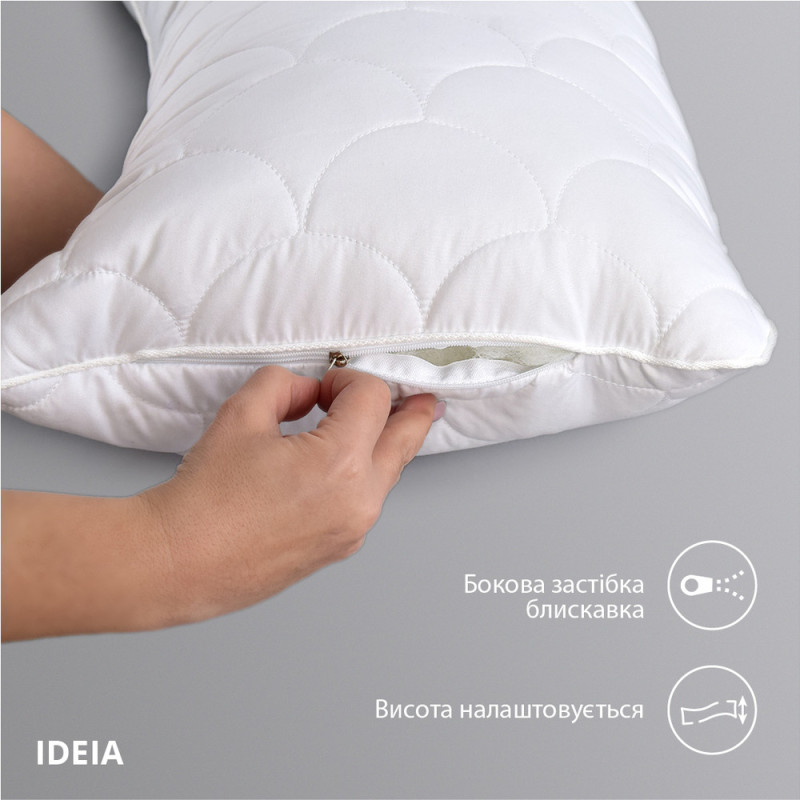 Подушка для сну та відпочинку 40х130 см S-Form IDEIA подушка довга для тіла антиалергенна с-форма зручна