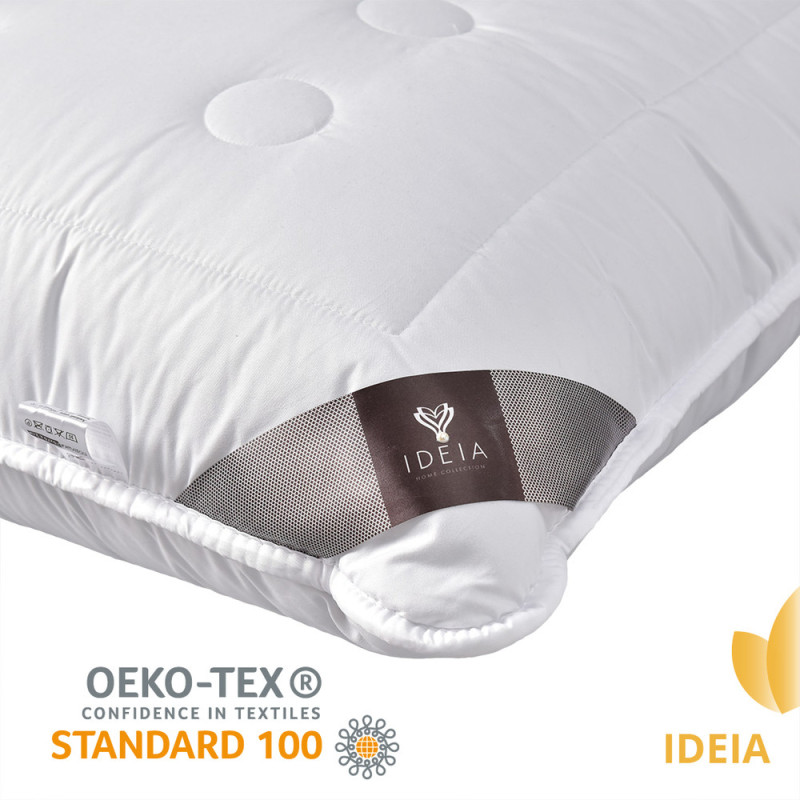 Подушка Air Dream Exclusive 50х70 см IDEIA два чохли з блискавкою антиалергенна біла для сну