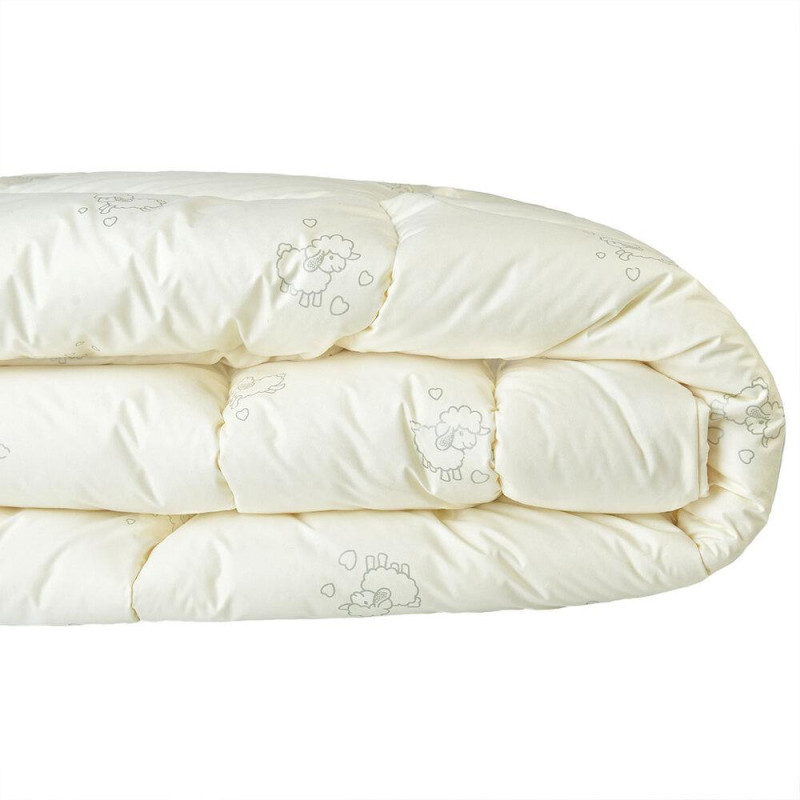Ковдра Wool Classic зимова 155х210 см вовняна IDEIA тепла ковдра натуральна овеча вовна