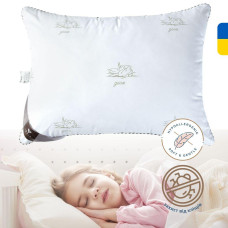 Подушка дитяча Soft Classic 40х60 см IDEIA  лебединого пуху штучний пух супер м'яка антиалергійна