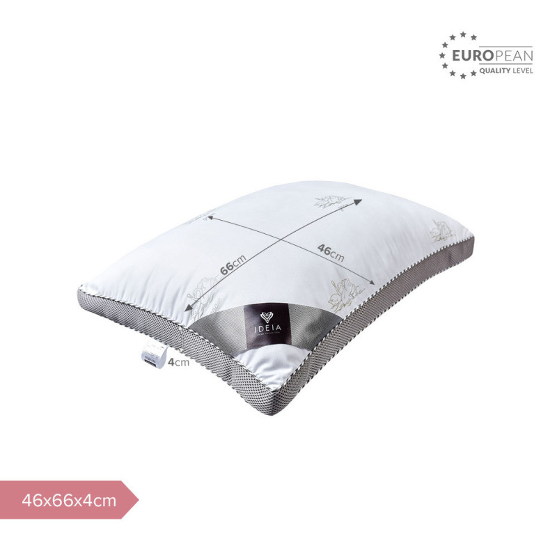 Подушка Classica Soft 50х70 см IDEIA штучний пух з ом лебединого пуху антиалергенна м'яка