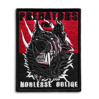 Шеврон на липучці Вовк 7х9 см вишитий патч нашивка Predator Хижак