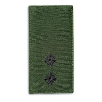 Шеврон на липучці погон звання ЗСУ Лейтенант 5х10 см вишитий патч нашивка хакі